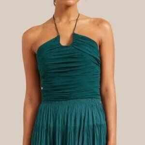 Modern Citizen Julep Top Lagoon - Teal Halter Crop Top